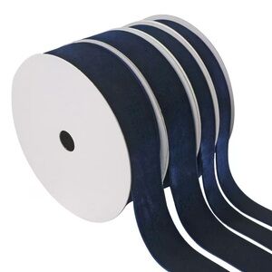 NIB Member's Mark Premium Velvet Ribbon, 4 pk. Navy
